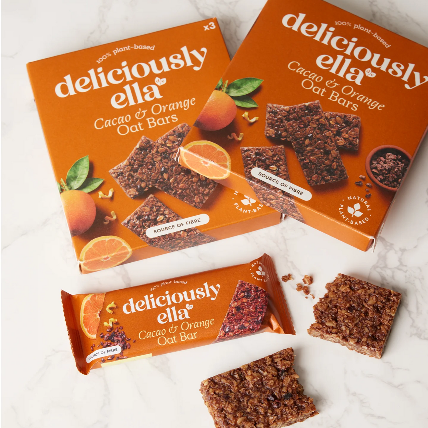 Cacao orange oat bar 3 pack