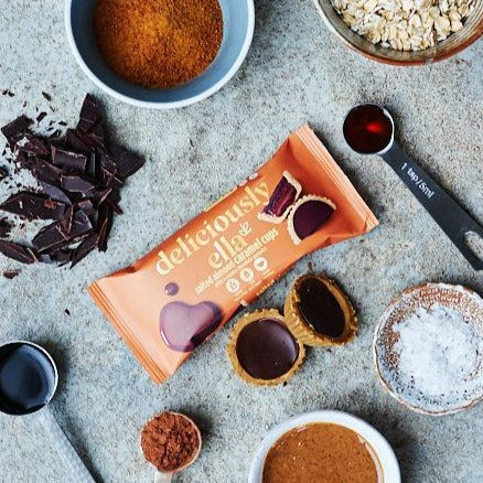 Almond Butter & Salted Caramel cup
