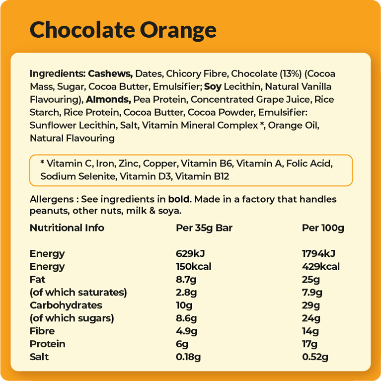 Protein Brownie Mini, Orange obsession