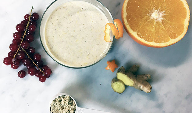 Orange and Ginger Christmas Shake