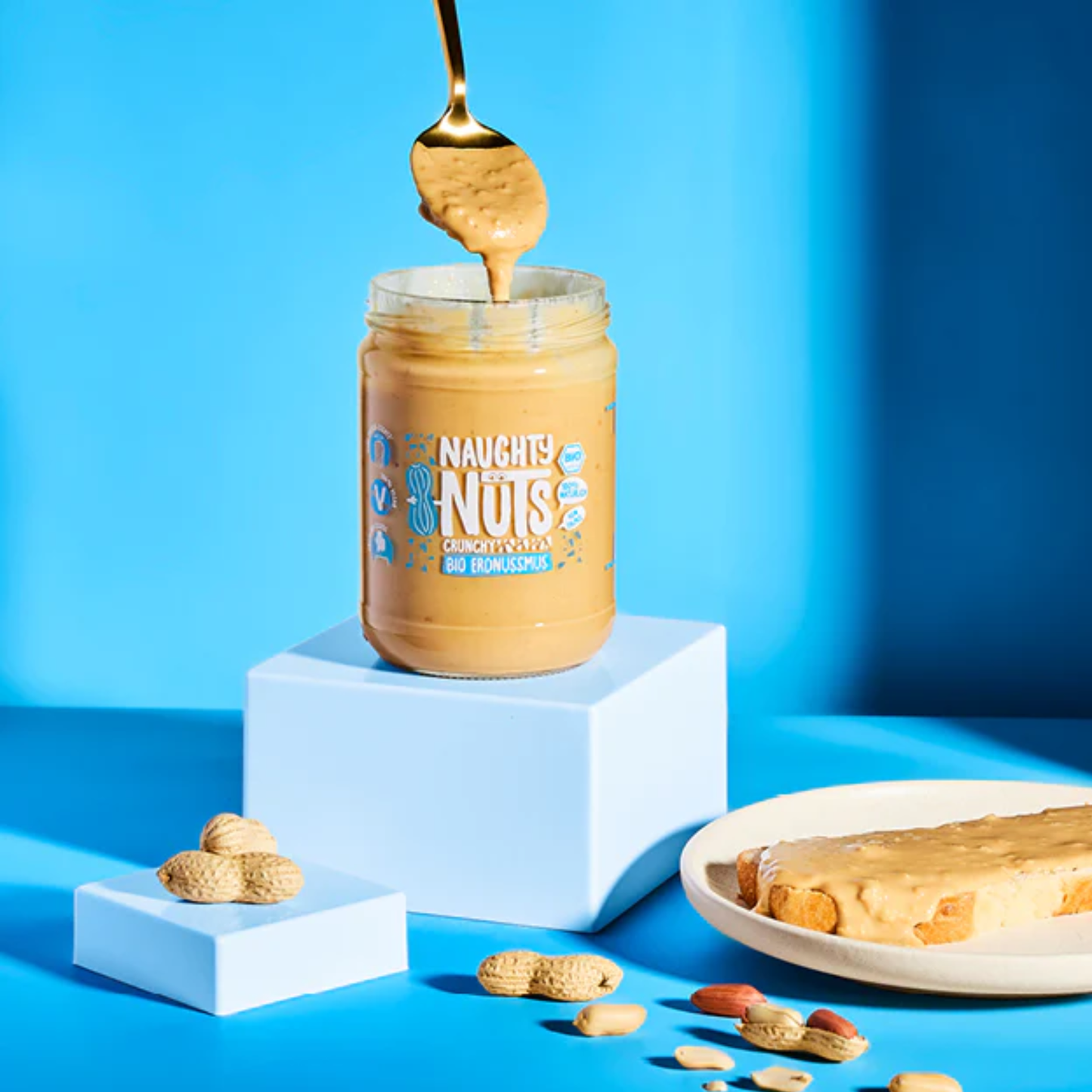 Peanut butter crunchy, 500g (Organic)