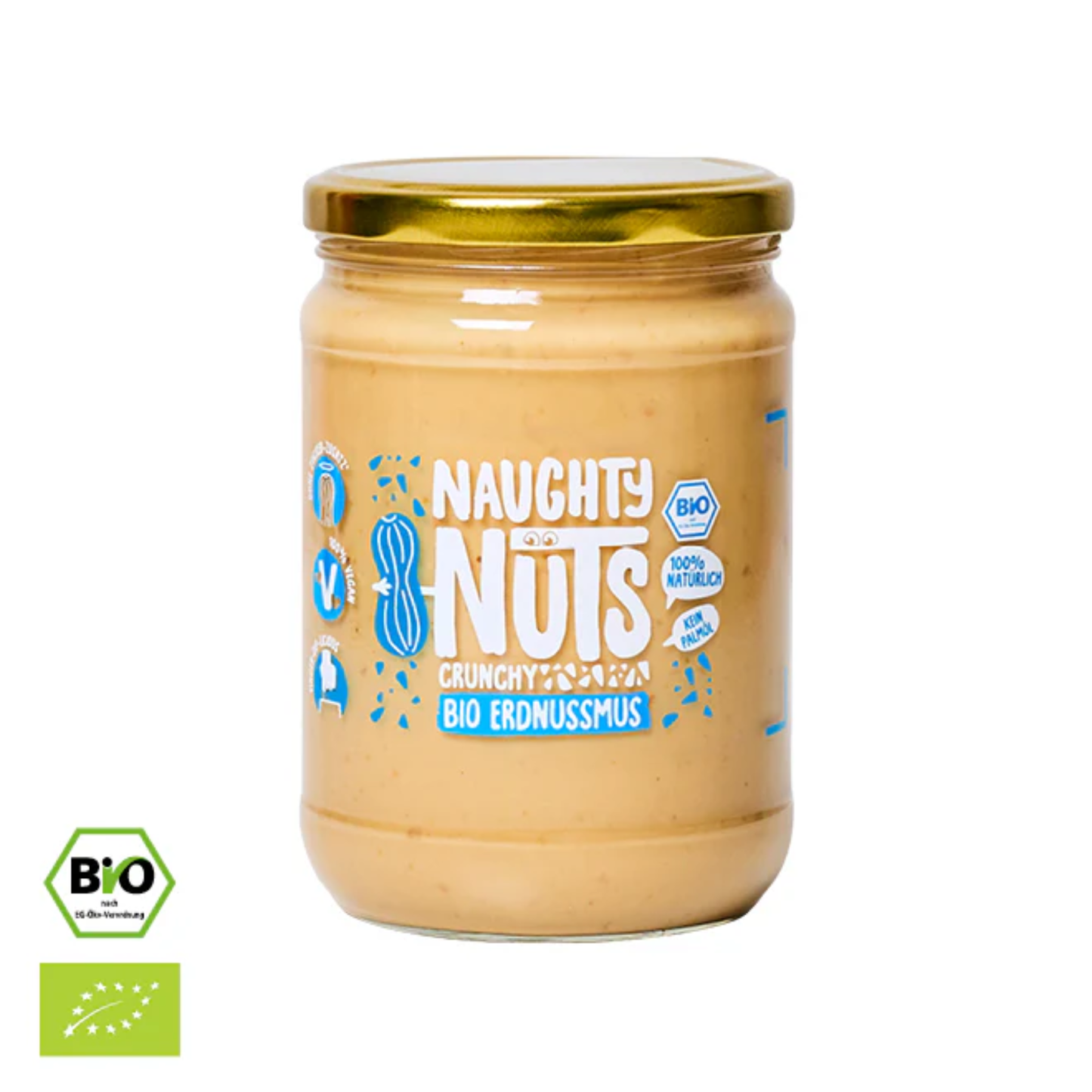 Peanut butter crunchy, 500g (Organic)