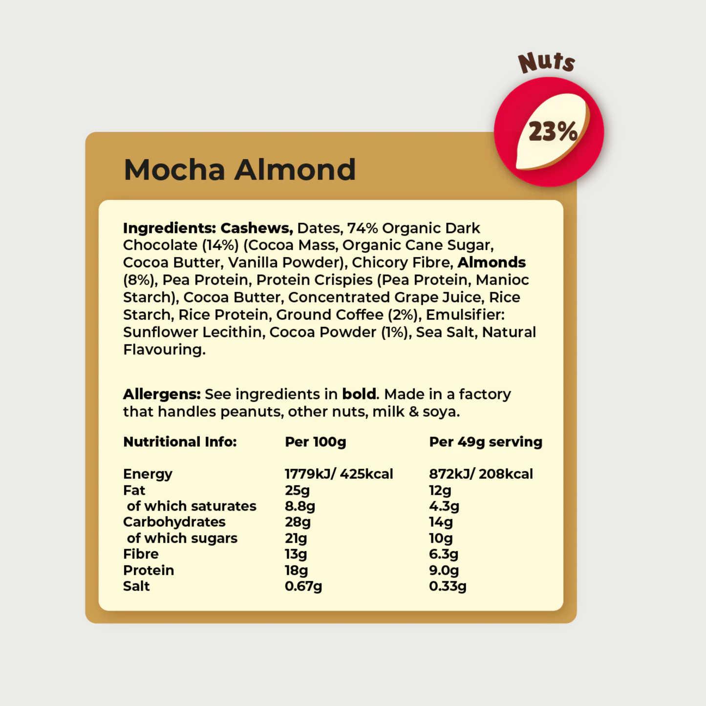 Mocha Almond Protein Bar