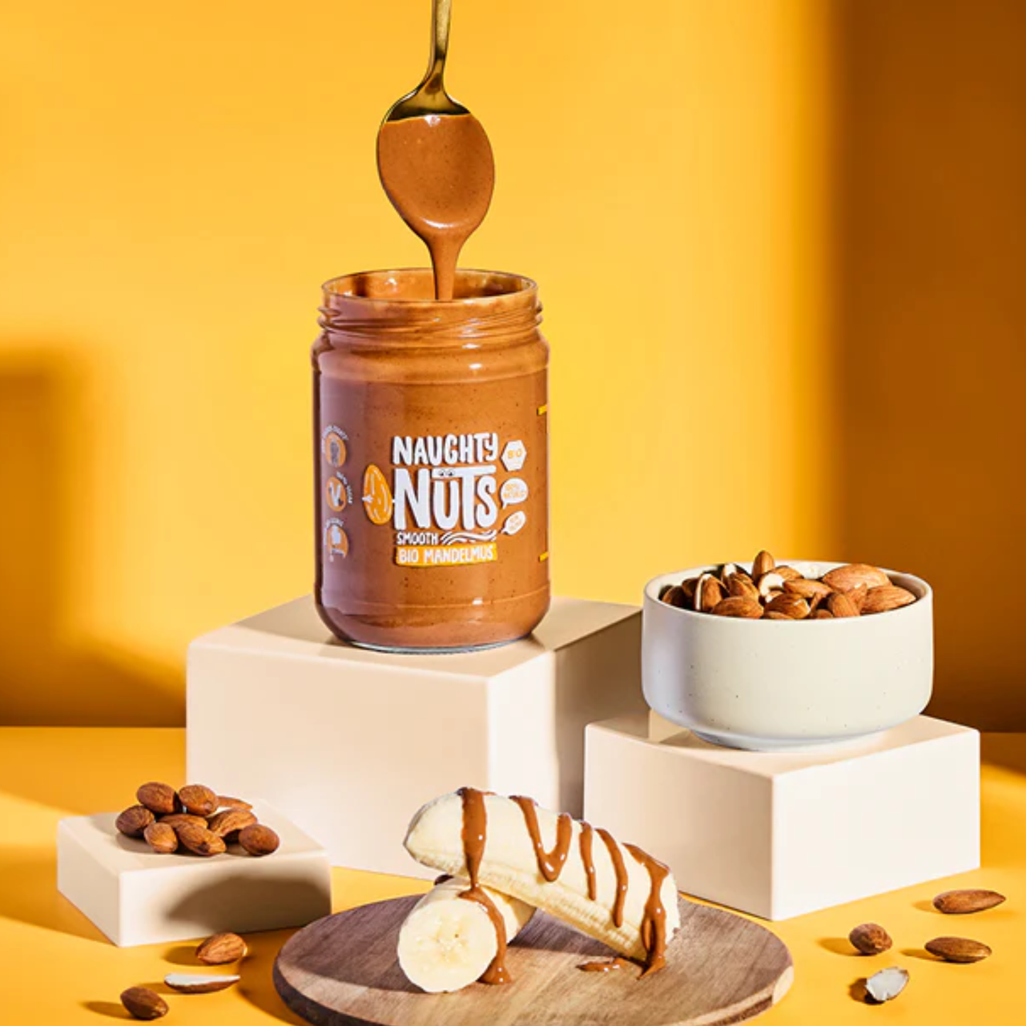 Almond butter smooth, 500g (Organic)