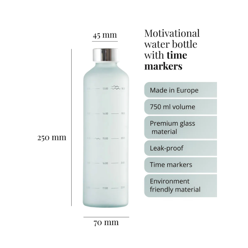 Water o'clock Glass Bottle