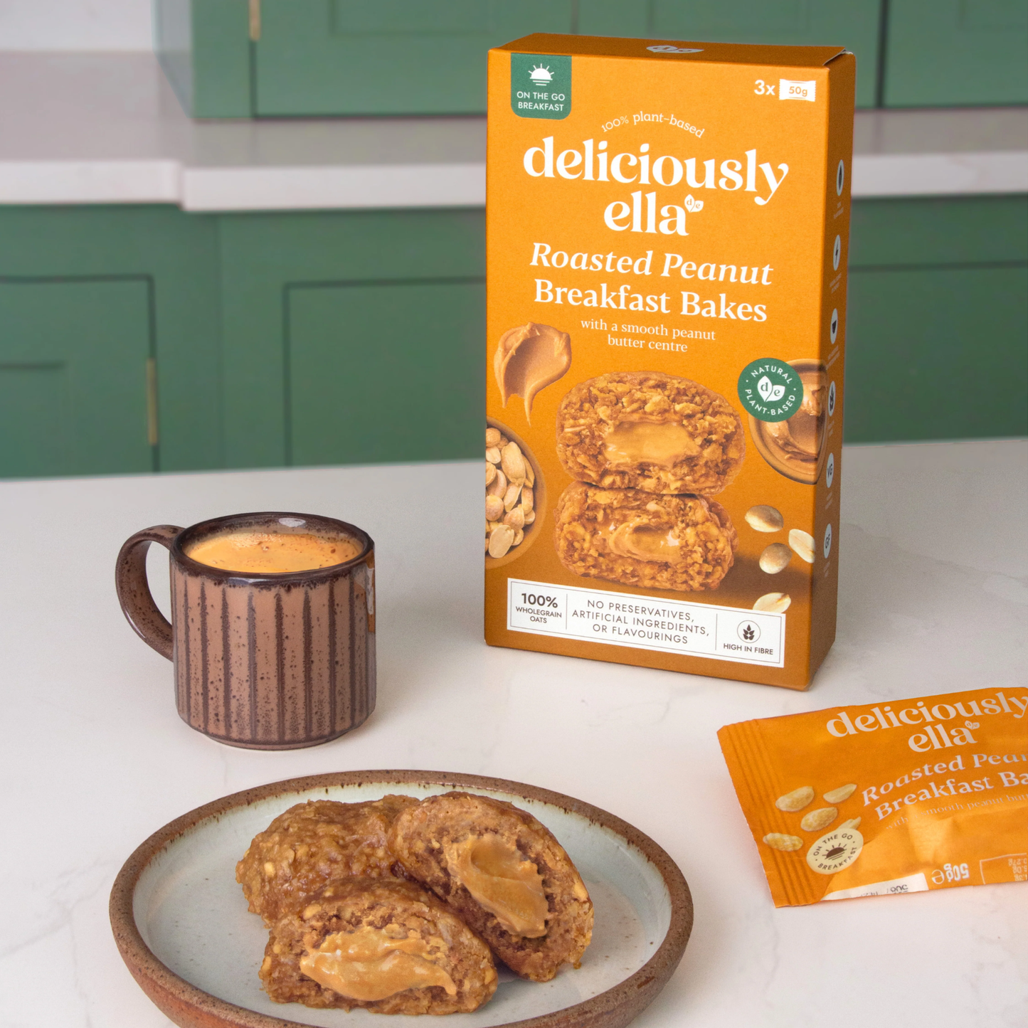 Peanut Butter Breakfast Bakes, Multipack (3x50g)