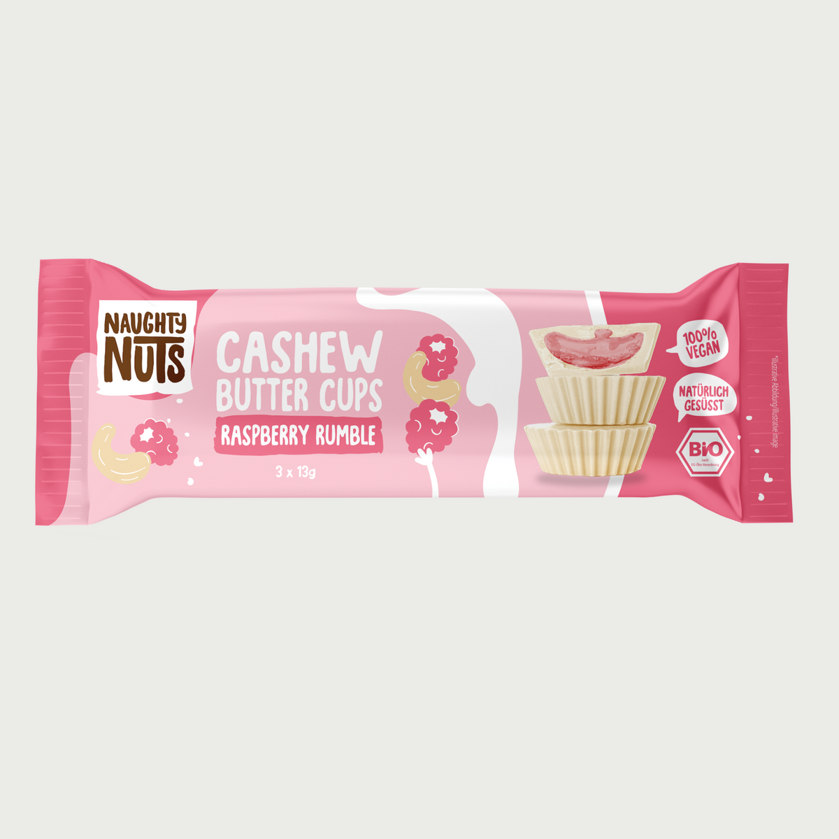 Delta Extra X Raspberry Rumble Cashew butter cups, raspberry rumble – Flavours for Health