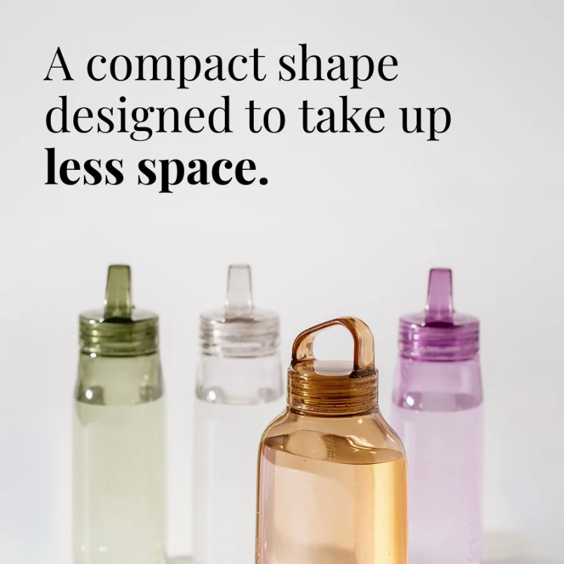 Flat bottle, Sage 500ml