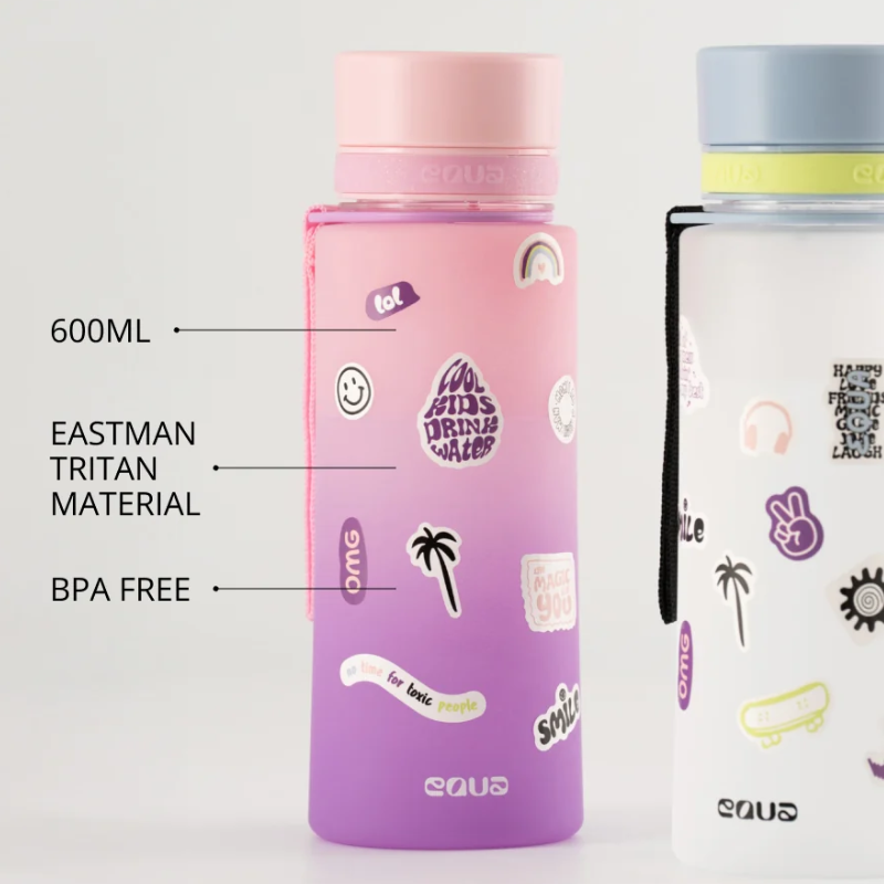 Kids bottle, Gradient Pink, 600ml