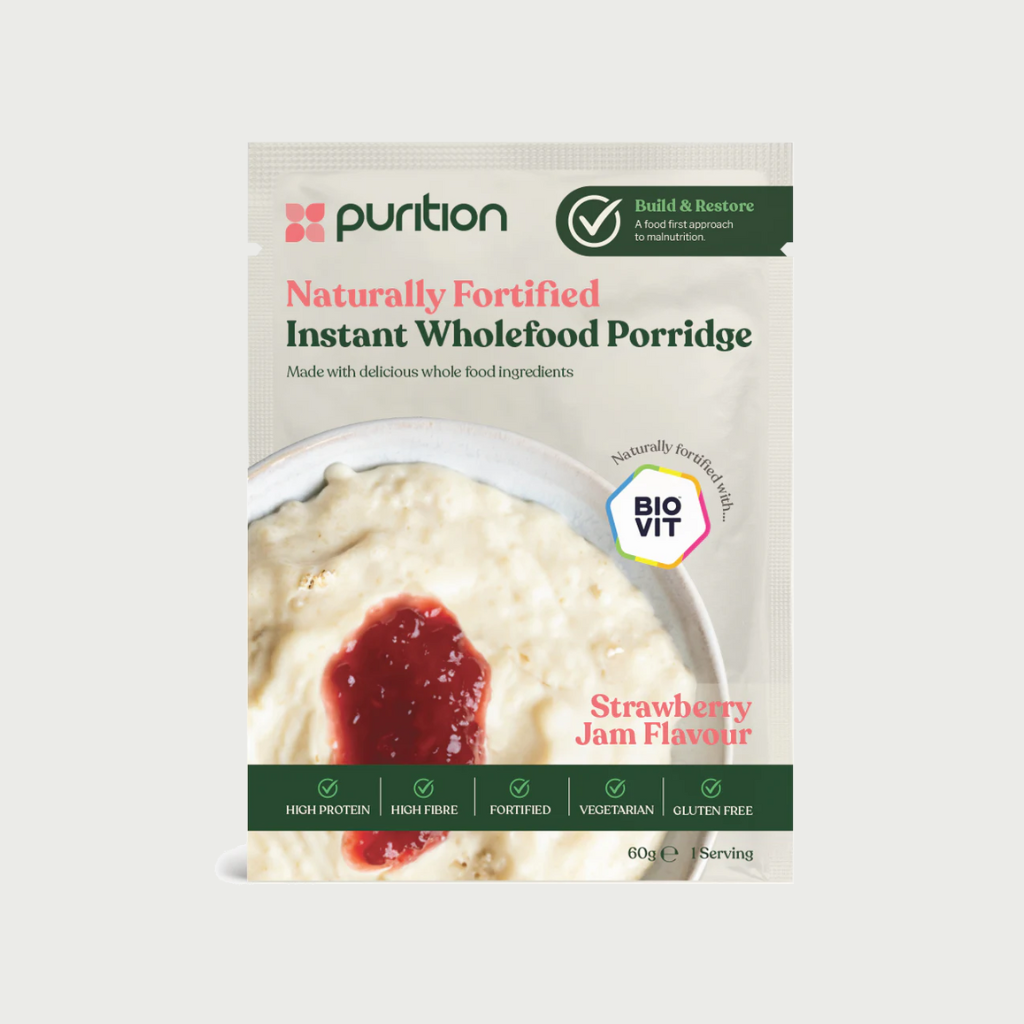 Instant porridge, Strawberry jam