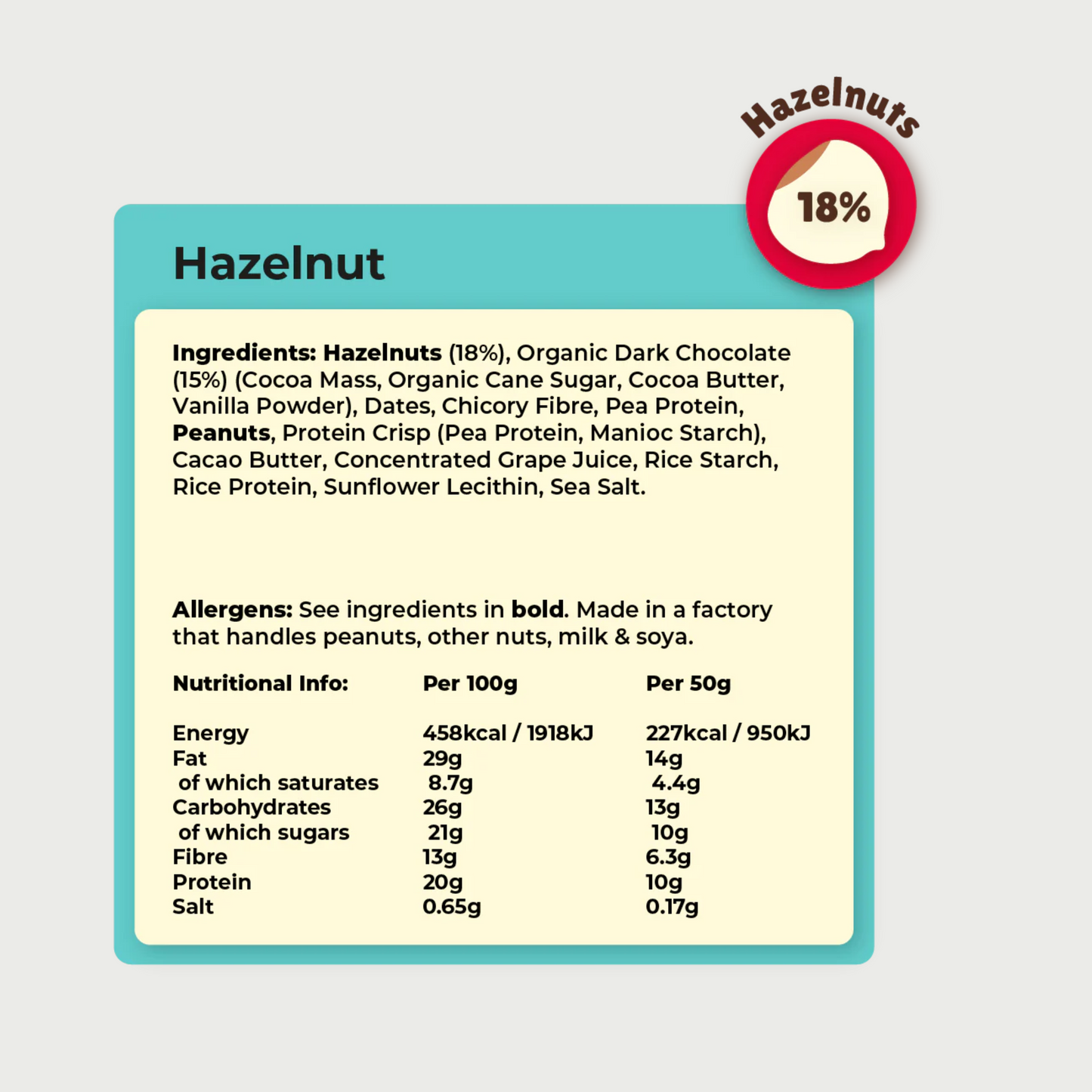 Hazelnut Protein Bar
