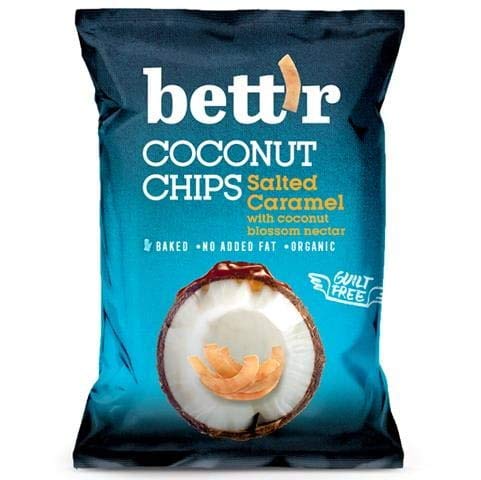 Coconut chips with salted caramel