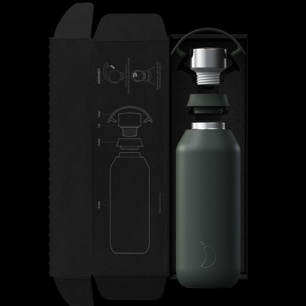 Chilly's, Series 2 Water Bottle 500ml - Abyss Black